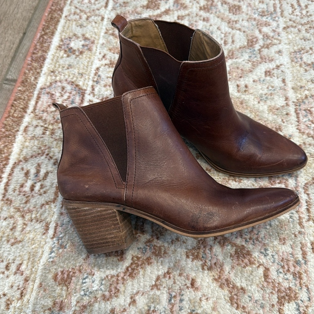 Lucky Brand Lorry Cognac Leather Boot